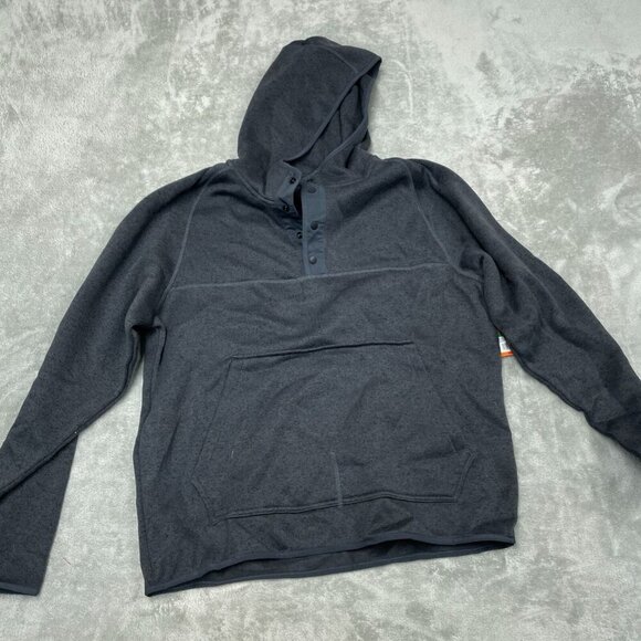 Mens Bass Outdoor Black Beauty Hoodie Sweatshirt Polyester  Size L NWT 6235 - Picture 1 of 8
